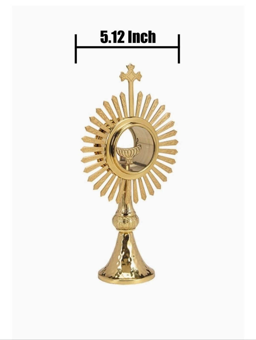 Budded Cross and Rays Monstrance